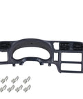G-PLUS dash bezel cover, dark gray; front view for Chevy Blazer/S10 Jimmy/Sonoma (1998–2004), includes clips