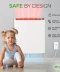 Sleek Wifi Wall Heater Kick The Winter Chill Legit Game Changer App Controlled Smart with safety features and child-friendly design.