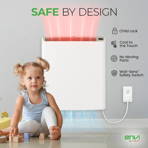 Sleek Wifi Wall Heater Kick The Winter Chill Legit Game Changer App Controlled Smart with safety features and child-friendly design.