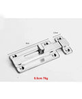 Sturdy Stainless Sliding Barrel Bolt Lock for Cabinets, Gates, and Outdoor Enclosures; Double-Ended Latch, Weatherproof 9.5 cm in length