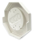 Vinyl Siding Lamp Mounting Kit With Built In Electrical Box For 5/8 Inch Outdoor Siding Lap Durable Exterior Lighting Mounting Solution For Lamps Fixtures Receptacles And Decorative Lanterns white vinyl octagon box