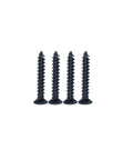 Four black screws for Two Pack 90 Degree Rotating Barn Door Locks for Privacy and Security