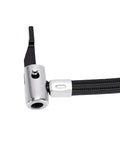 Flexible 30cm Tire Inflator Extension Hose With Auto Locking Chuck For Cars Trucks Motorcycles Road And Mountain Bikes Air Pump Adapter Reaches Awkward Valve Stems No Sweat Inflation Effortless Straight Up Solid Gear Setup black braided hose with silver chuck