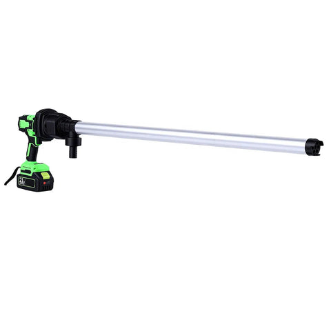 Jiawu Rechargeable Liquid Transfer Pump With 304 Stainless Steel Tube For Smooth Fuel Siphoning In Food Processing And Equipment Maintenance Featuring Ergonomic Design And Us Plug For Portable Heavy Duty Use. Image of cordless pump with stainless steel tube.