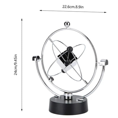 Magnetic Swing Kinetic Orbital Desk Ornament For Your Office Space With Smooth 3D Pendulum Motion Space Themed Decor That Sparks Creativity And Vibe Easy Setup Modern Sleek Office Accessory, 24cm x 22.6cm