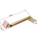 Rotating Concealed Hinges Set 1 Pair Adjustable 10 Gear Hinge With Pneumatic Lift Support size illustration