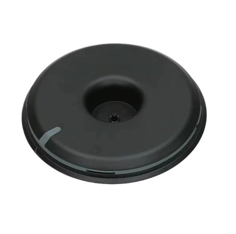 Replacement Water Tank Lid For U Series C50 D50 Coffee Maker, No Spill Tight Seal Water Reservoir Cover, round black lid, top view