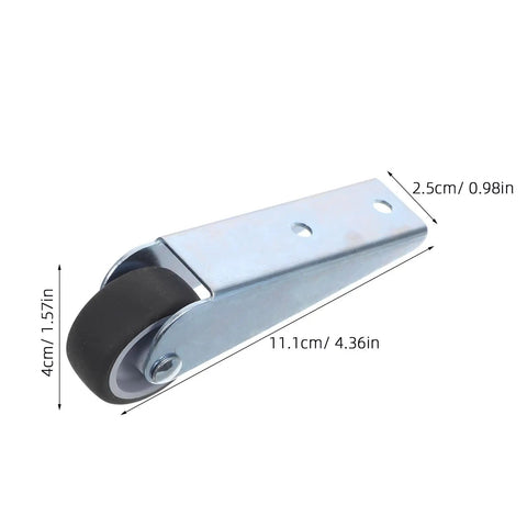 Heavy Duty 2 Pack Sliding Door Roller Wheels Low Profile Rubber Caster Bottom Track Glides smooth glide action with measurements
