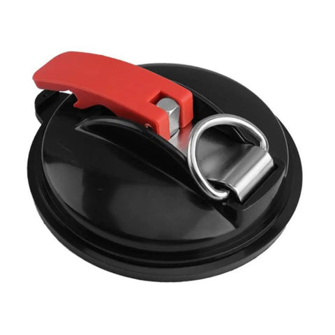 Beefy Heavy Duty Vacuum Suction Cup Anchor with securing hook in ABS, PVC, metal construction, for glass lifting and car mounts