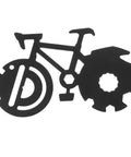 Stainless Steel Bicycle Shape Multitool Keychain With Ultra Compact Portable Bike Tool for On The Go Repairs Everyday Carry Outdoor Adventures