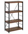 Corner Wall Shelf Organizer, 3 Tier Industrial Style Metal Bookshelf For Kitchen, Pantry And Bedroom, Space Saving Tall Narrow Wall Unit