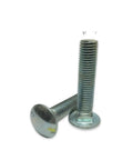4-Inch Carriage Bolts Grade 2 Zinc Plated 5/16-18 Steel Fasteners Durable Hardware Assortment For Building And Maintenance Fastener Kit Ideal For Wood And Metal Projects Garage Or Workshop Use, side view