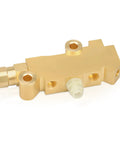 Drop Dead Cool Brass Brake Proportioning Valve Disc Front And Disc Rear Brakes Universal Fit Heavy Duty Racing Design, close-up view.