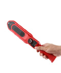 Bullseye Accuracy Heavy Duty Stud Finder And Wall Scanner For Metal Pipes PVC Plumbing Blockages with waterproof wireless probe in hand.