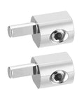 Heavy Duty 1/0 Gauge To 4 Gauge Power Wire Reducer For Car Audio Amps, 6061 Aluminum, Nickel Plated Terminals, One Cable Adapter For Oversized Wire, Ideal For Power And Ground Wiring, two silver reducers