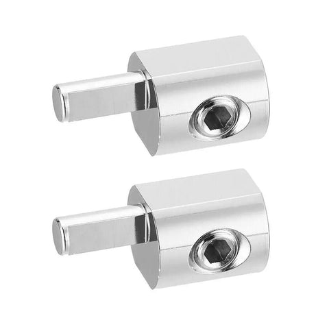 Heavy Duty 1/0 Gauge To 4 Gauge Power Wire Reducer For Car Audio Amps, 6061 Aluminum, Nickel Plated Terminals, One Cable Adapter For Oversized Wire, Ideal For Power And Ground Wiring, two silver reducers