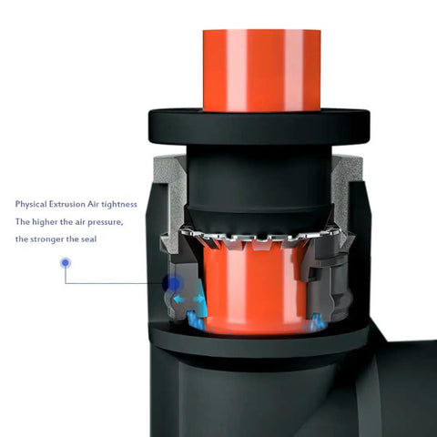 Close-up of Four Pack Push To Connect Air Fittings 90 Degree Male Elbow Easy Install One Half Inch Tube Outer Diameter
