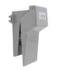 Side view of rugged foot operated 2 position 5 way air control valve with aluminum pedal for pneumatic systems industrial machinery