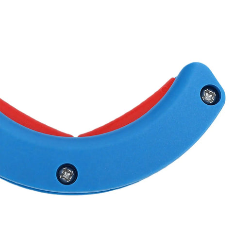 Cable Tray Roller Guide 65mm Blue ABS And Stainless Steel Wire Pulling Pulley For Indoor Outdoor Wiring With Easy Peasy Wire Routing And Simple Adjustable Installation close-up