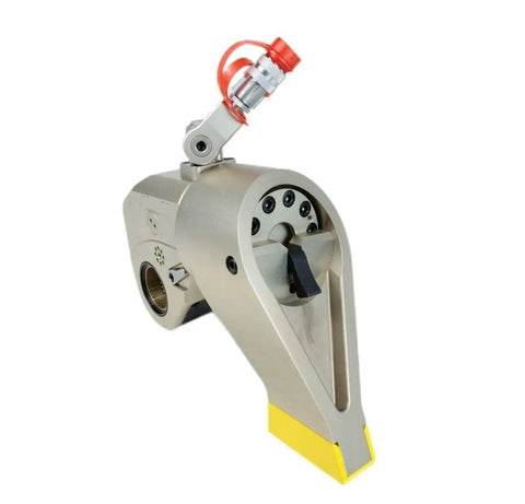 No Sweat Heavy Duty Hydraulic Torque Wrench Featuring Square Drive And Corrosion Resistant Alloy Construction Delivering 183 To 1837 Nm, angled view.