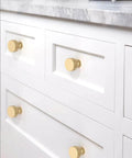 5 Pack Brushed Gold Kitchen Cabinet Knobs And Drawer Pulls Zinc Hardware For Dresser Drawers Sleek Modern Update For Cabinets