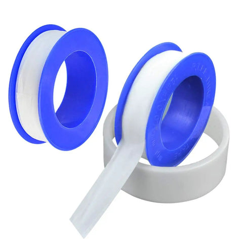 30 Roll Pack Of PTFE Thread Seal Tape One Half Inch By Three Hundred Ninety Four Inches White Teflon Pipe Sealant Tape visible