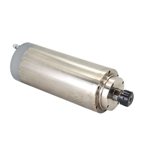 Beast Grade 6kW Water Cooled CNC Spindle Motor With Smart Inverter Tech, 125mm body, suitable for heavy duty routers and mills.
