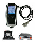 Badass Handheld Vibration Tester Built Tough For Dead Simple Acceleration Velocity And Displacement Testing with display and sensor.