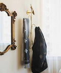 Knockout Brass Peacock Wall Hook S Shaped Coat And Hat Rack Fly Entryway Or Bedroom Setup Hella Durable Dual Mount No Drill Adhesive Option with scarves