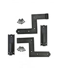 Six Pack Of Wrought Iron Lift Off Pintle Shutter Hinges For 6.5 Inch Black Colonial Window And Gate Hardware Rust Resistant Matte Finish