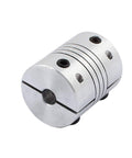 Aluminum Shaft Coupler For 5mm To 6mm Stepper Motors 25mm Length 20mm Diameter Spline Shaft With Dope Clamping Joint Connector