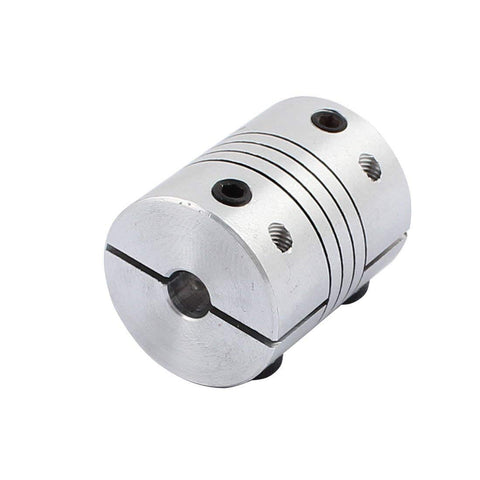 Aluminum Shaft Coupler For 5mm To 6mm Stepper Motors 25mm Length 20mm Diameter Spline Shaft With Dope Clamping Joint Connector