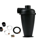 Pro Grade Dust Collector Accessories Small Cyclone Dust Separator with plastic hose and dual filter components shown