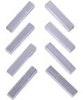 8 Pack Zinc Square Keys 1/4 X 1-1/4 Inch 2162 Machine Key Set For Power Transmission Shafts To Hold Machinery Parts In Place