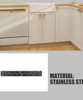 Long Piano Hinge For Jewelry Boxes And Small Wooden Boxes With Black Stainless Steel Finish on kitchen cabinet