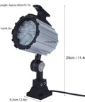 Heavy Duty 12W 24V Waterproof Led Shop Light Delivers Killer Flicker Free Glow And Rugged Aluminum Build with dimensions and mounting details.