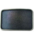 Real Deal Brass Ranchero Buckle Blank for Personalized Leather Crafts and DIY Belts, antique nickel metal, sturdy 1.5 to 1.75 inch strap size.