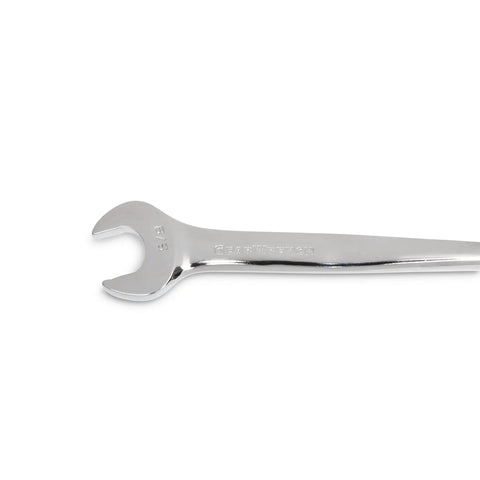 Close-up of XL X Beam Reversible Ratcheting Wrench Set 9 Piece SAE 12 Point Combination Tools With Reversible Box End For Automotive Repair