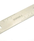 3mm Part Off Blade Grooving Cut Off Plate Tool for GTN3 Inserts showing ruler markings and gray pro-grade design