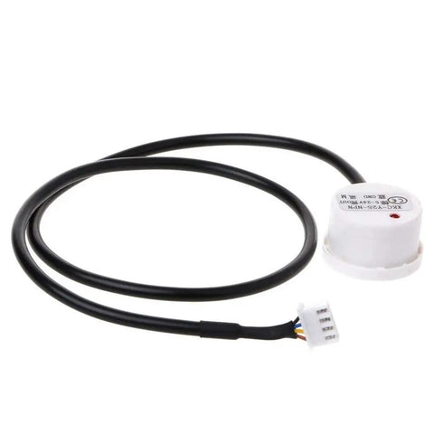 Non Contact Liquid Level Sensor Water Level Switch XKC Y25 NPN for Arduino, shown with wiring and cylindrical sensor design