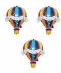 Two Pack Hot Air Balloons Foil Balloons For World Travel Themed Party Baby Shower Birthday Bash Wedding Decor Double Sided Mylar Balloons Self Sealing Float With Helium Or Air