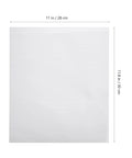 100 Pack White EPE Cushion Foam Bags For Packing And Moving, anti tear and pressure resistant, flat view with dimensions