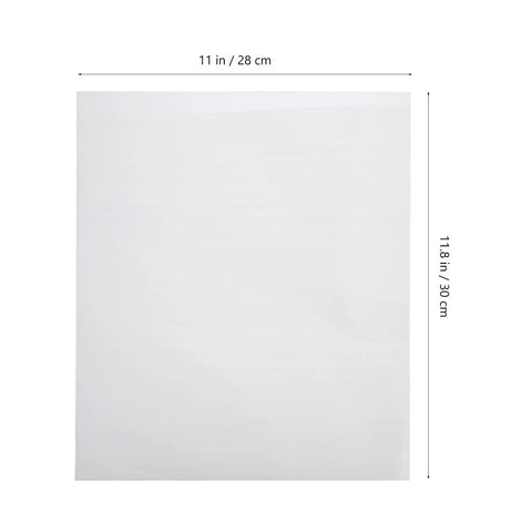 100 Pack White EPE Cushion Foam Bags For Packing And Moving, anti tear and pressure resistant, flat view with dimensions
