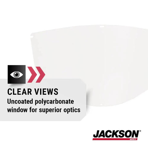 Maxview Premium Face Shield Replacement Window Uncoated Clear Tint for Models 14200 14201 14202 14203 ANSI Z87.1