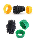 6 Pack Hose Connectors Quick Connect Kit For 1/2 To 1/2 And 1/2 To 3/4 Inch Couplings, multiple colored ABS plastic connectors