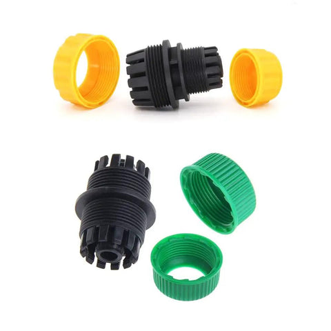 6 Pack Hose Connectors Quick Connect Kit For 1/2 To 1/2 And 1/2 To 3/4 Inch Couplings, multiple colored ABS plastic connectors