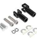Black Aluminum Passenger Foot Peg Mount Clevis Kit For Harley Softail 2000 2001 2002 2003 2004 2005 2006 with mounting hardware