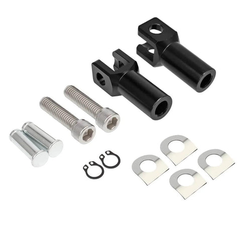Black Aluminum Passenger Foot Peg Mount Clevis Kit For Harley Softail 2000 2001 2002 2003 2004 2005 2006 with mounting hardware