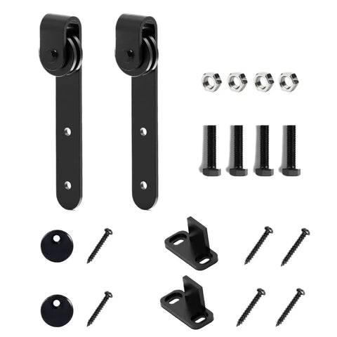 Full Extension Drawer Slides Kit for Cabinets and Furniture, Carbon Steel Roller Guide Rails, Easy No Fuss Install components