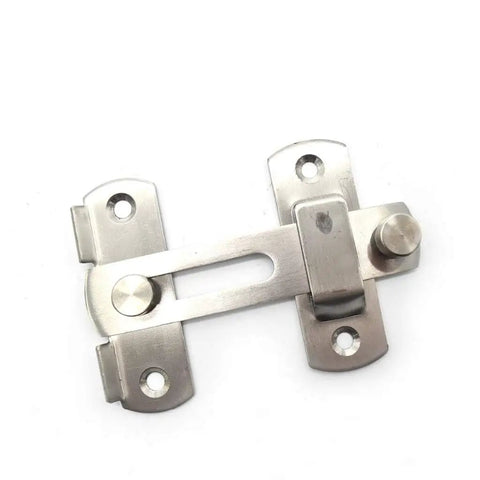Heavy Duty Metal Gate Latch And Dead Bolt Hasp Lock for sliding doors; forged steel with smooth sliding bolt mechanism.